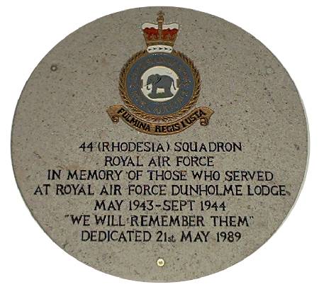 44 (Rhodesia) Squadron memorial at Dunhome church