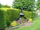 RAF Bardney memorial wall and stone
