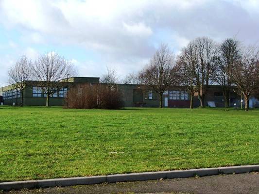 Supply Sqn HQ Building at RAF Binbrook, photographed in Feb 2005.