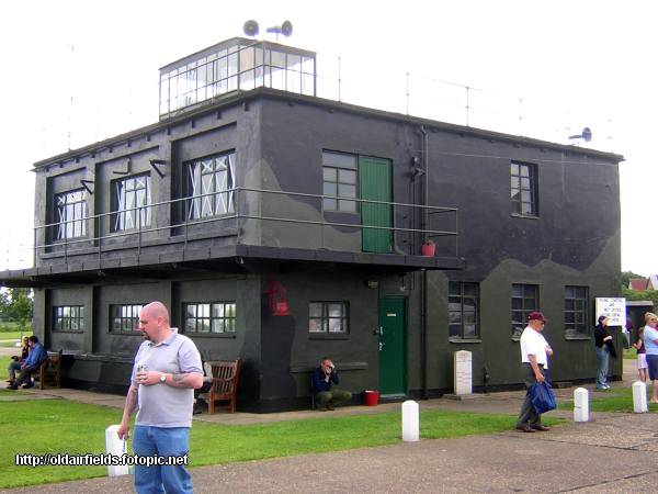 Close-up of RAF East Kirkby control tower.
