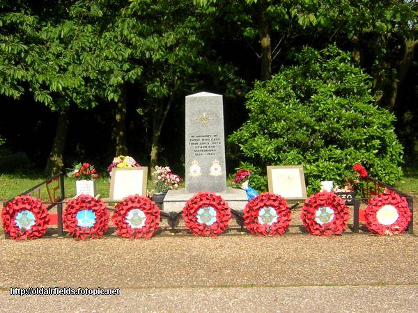 57 and 630 Sqn memorial at RAF East Kirkby