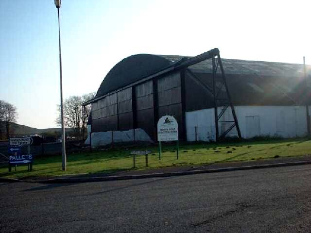 Surviving hangar at the site of RAF Elsham Wolds