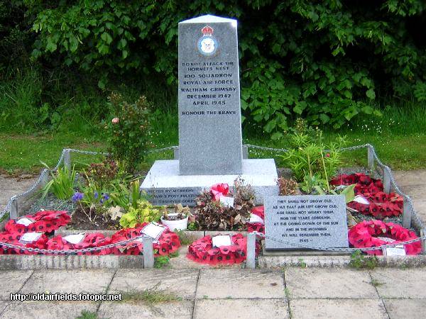 100 sqn memorial at RAF Grimsby (RAF Waltham)