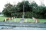Memorial to 550 Squadron at the entrance to the industrial estate