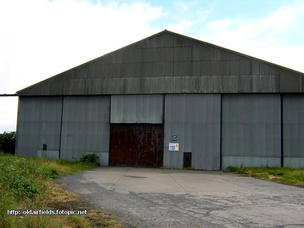 Close view of a hangar at the North East of the airfield.