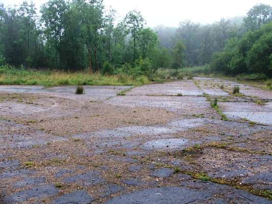 A view of some unidentified runway/taxiway at RAF North Witham, photographed in 2005.