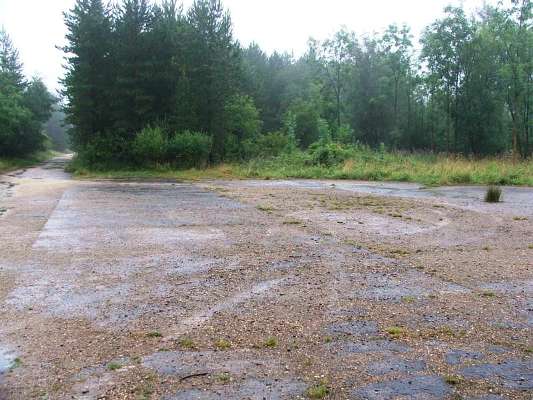 A view of some unidentified runway/taxiway at RAF North Witham, photographed in 2005.
