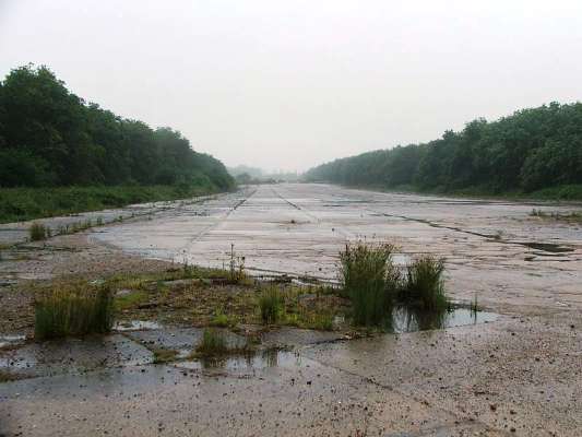 A view of some unidentified runway/taxiway at RAF North Witham, photographed in 2005.