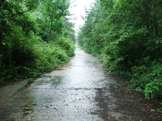 A view of some unidentified runway/taxiway at RAF North Witham, photographed in 2005.