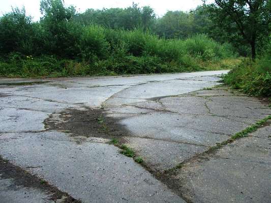 A view of some unidentified runway/taxiway at RAF North Witham, photographed in 2005.