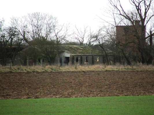 RAF Spilsby airfield communal site buildings, photographed in Feb 2005.