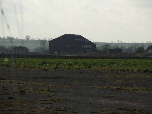 Airfield buildings at RAF Grimsby/Waltham in Feb 2005.